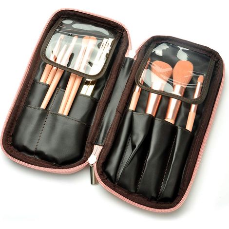 Trousse de rangement pour pinceaux de maquillage, pochette portable pour pinceaux cosmétiques idéale pour les voyages (1/5)