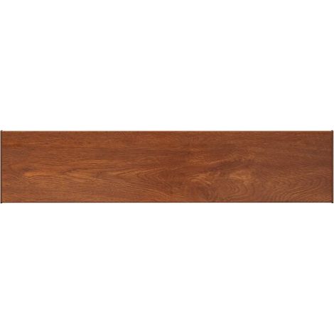 Appuis de fenêtre en bois brun, 120 x 35 x 4,5 cm, en PVC. (1/5)