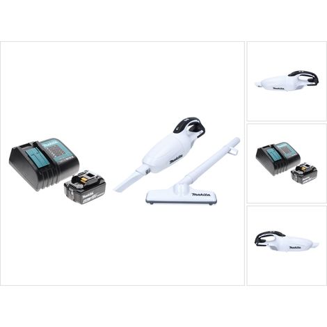 Makita DCL 181 FRM1 W Akku Staubsauger 18 V Weiß + 1x Akku 4,0 Ah + Ladegerät (1/5)