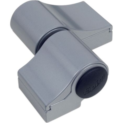 Paumelle 2 lames loira + - Entraxe (mm) : 67 - A : 20,5 - B : 46,5 - Teinte : Noir 9005 - Aspect : Mat - (1/4)
