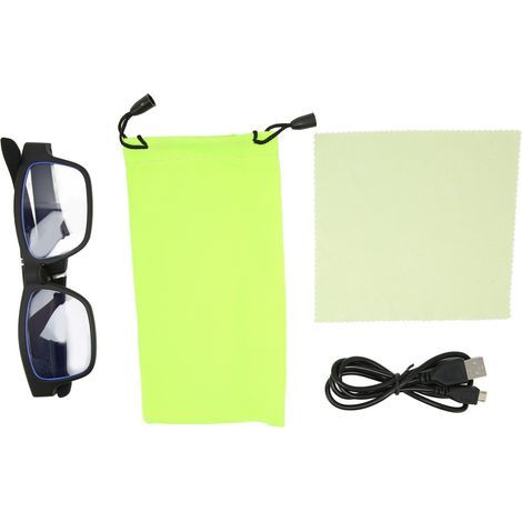 Gafas con filtro de luz azul V5.0 con montura ultraligera para llamadas y música. (1/5)