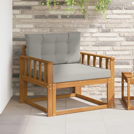 Outdoor Mittelsofa Massivholz Akazie Natur (1/5)