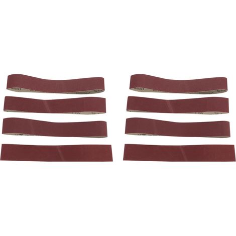 Ortviai Bande abrasive pour ponceuse à bande – 10 unités, 686 x 50 mm, grain 240, oxyde d’aluminium, pour bois et métaux tendres (1/5)