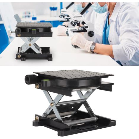 Plateau Élevable Carré 360° Rotatif pour Atelier Bois, Table de Travail pour Gravure, Niveau Automatique pour Laboratoire - KZQ (1/5)