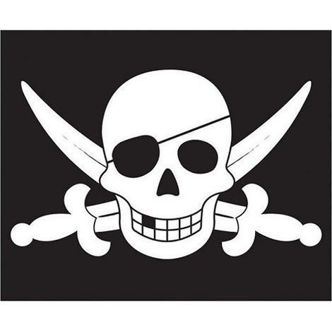 Drapeau PIRATE sur le mât