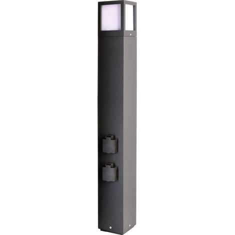 Deko Light 733065 Facado Socket Lampada da terra per esterni E27 20 W Grigio scuro (1/2)