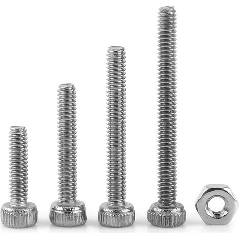 Assortiment de boulons et écrous en acier inoxydable, vis à tête (1/5)