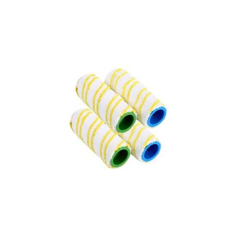 Rouleaux de remplacement Karcher FC7 FC5 FC3D FC3 – Lot de 4 pièces jaunes – Lavables en machine à 60°C – Nettoyage en profondeur (1/5)