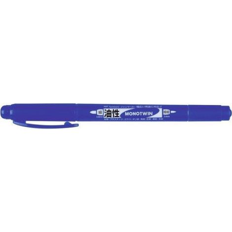 ROTULADOR MONO TWIN PERMANENTE CON DOBLE PUNTA FINA Y GRUESA. AZUL. TOMBOW OS-TME15