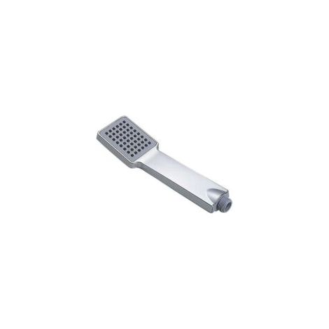 Cabezal de ducha cuadrado de alta presión, universal, tipo lluvia, ahorrador de agua para baño, plateado, una pieza - Crezuo