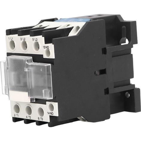 Contacteur Tripolaire 380V, 3P Normalement Ouvert, Haute Conductivité, Contacts Renforcés, Bobine Industrielle Haute Sensibilité (1/5)
