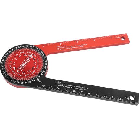 Protacteur 360-Grad-Gehrungssägenpositionierer aus Aluminiumlegierung, Schneidwinkelmesser, Winkelmesserfinder (1/5)
