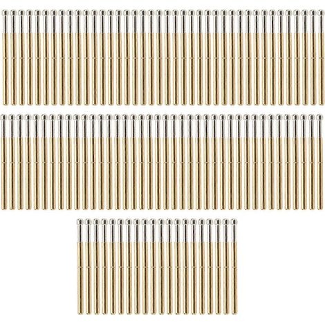 100 Stück Prüfspitzen, großer runder Kopf, Typ P125-D, elektronische Bauteil-Testnadel, Pogo-Pin