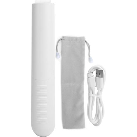 Lampe UV portable rechargeable USB, bâton de lumière UVC pour désinfection manuelle, couverture flip. (1/5)