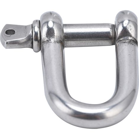 Manille à vis en acier inox 304 forme D pour chaînes camping rando bateau remorquage 4x4 (M16) (1/5)