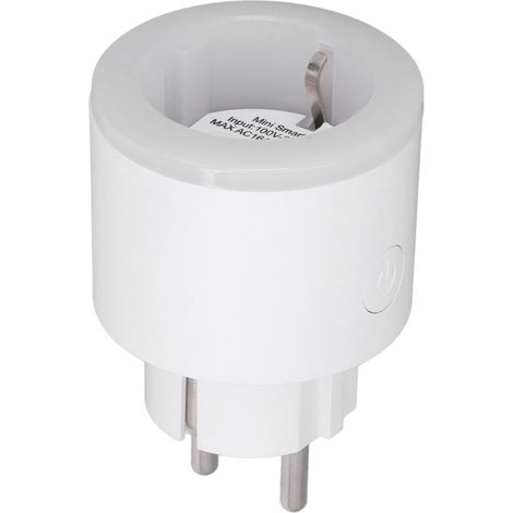 Prise connectée LED avec télécommande via smartphone et Wi-Fi, fonction de variation d'intensité RGB et de programmation (UE 100-240 V). (1/5)