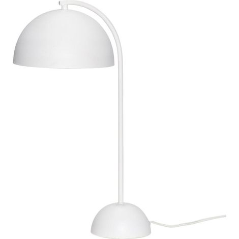 hubsch Lámpara de mesa elegante blanca 23 cm de diámetro (1/2)