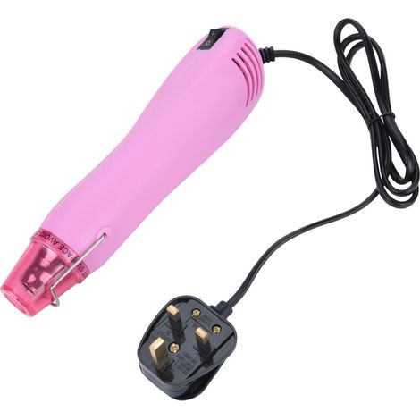 Feuille thermorétractable en plastique Dinks, tampon en caoutchouc, pistolet à air chaud, kit d'outils DIY fait main (03) (1/5)