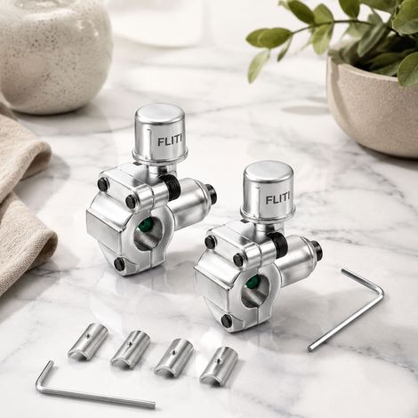 BPV-31 Refrigerator Valve Drilling Kit (2 Valves) + 2 Wrenches + 4 Brass Adapters for 6.35mm, 5/16" and 3/8" Pipes (1/5)