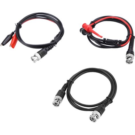 Kit de test de câble coaxial P1260 avec pinces crocodiles BNC à BNC. (1/5)