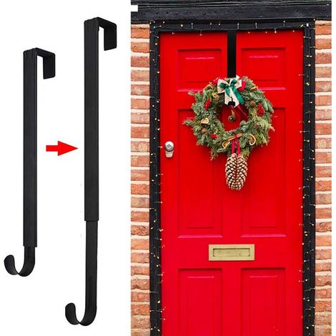 Hook of door multifunctional - Ideal for the crowns and decorations of Christmas - Installation without drilling (1/5)