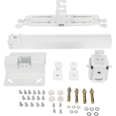 Support Plafond Projecteur - Capacité 25 kg - Compatible 4 Trous - Angle Réglable ±8° et Rotation 360° - Blanc - 1 Pièce (1/5)
