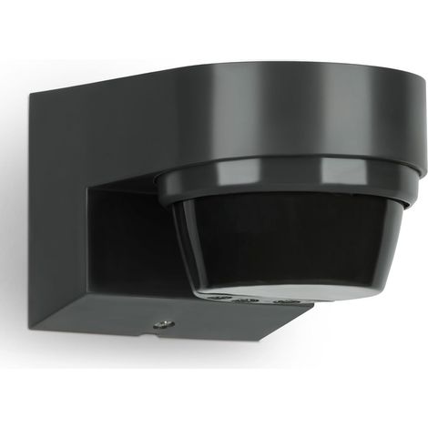 1 détecteur de mouvement extérieur, ip65, 240°, portée 8-14 m, réglable en durée/luminosité, 3 fils, adapté led