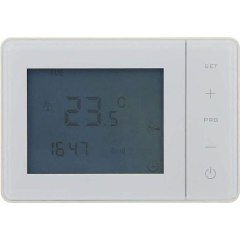 Thermostat programmable Filaire Blanc (1/3)