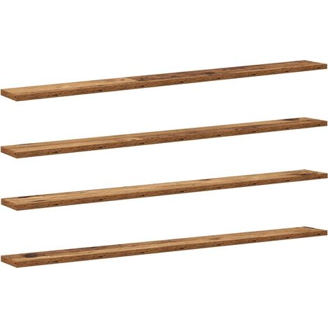 Maison Exclusive - Regalbrett 4 pcs Braun 100 x 10 x 1,5 cm Holzw