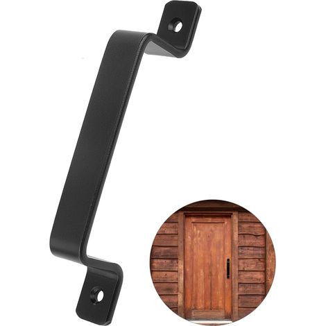 Noire Porte Coulissante, Poignée de Porte Coulissante, Poignée de Porte de Grange mit Sicht, für den Außenbereich, die Garage, den Schrank und den Innenraum (1/5)