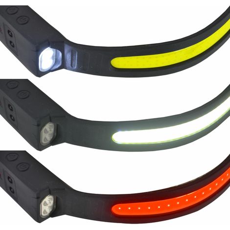 Awtools latarka czołowa cob led z czujnikiem ruchu