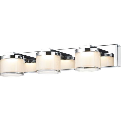 Italux Lopez - Applique Murale LED Moderne Chrome, Blanc Chaud 3000K 630lm
