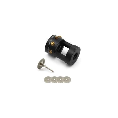 Tête de meulage géante en S pour électrodes de tungstène pour soudage TIG avec disque diamanté multi-arêtes et décalé