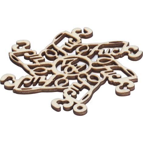 Ornements de Noël en Bois Style Élégant Flocon de Neige Léger et Durable Décoration Attrayante pour la Maison Modèle 1 (1/5)