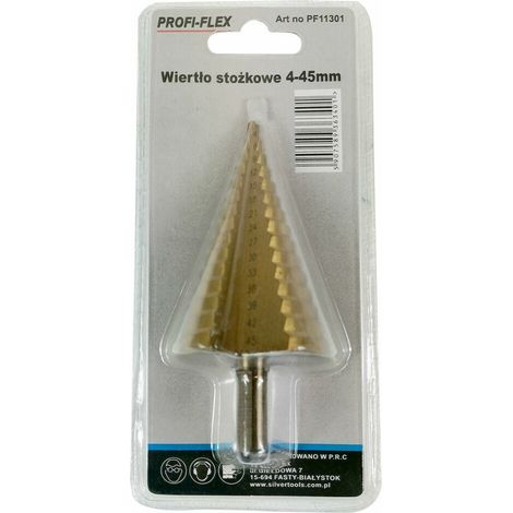Stufenbohrer silver ex11301 4 bis 45 mm robust vielseitig