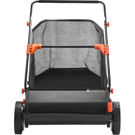 Mophorn Barredora Manual para Césped, 66 cm de Ancho de Trabajo, Cepillo para Jardín con Saco de 198 L, 10 Niveles de Altura Ajustables, Piñas y Agujas de Pino en Patio y Acera (1/5)