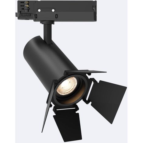 3-Phasenstromschiene LED-Strahler 20W Fasano Cinema Dimmbar Schwarz 4000K Neutralweiß