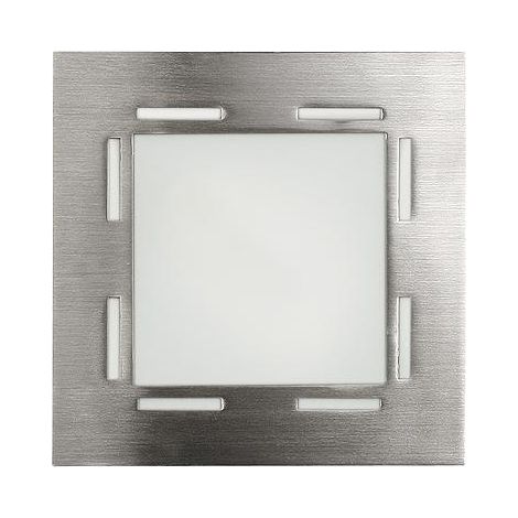 Plafonnier Candellux Techno carré 14cm G9 nickel chromé