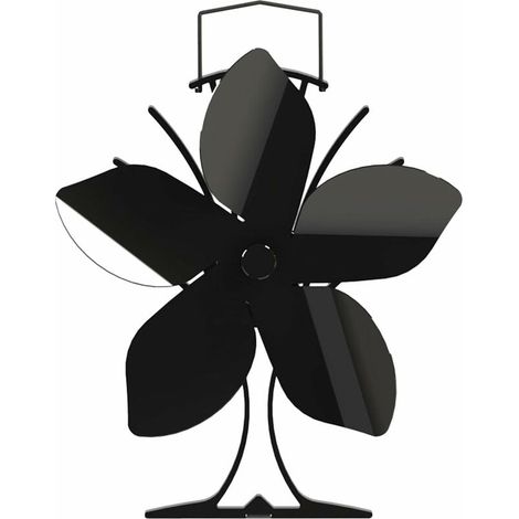 VURAHOME - Ventilateur de cheminée, ventilateur de cheminée à 5 lames pour poêle à bois, ventilateur de cheminée à chaleur silencieuse pour poêle à bois (1/4)