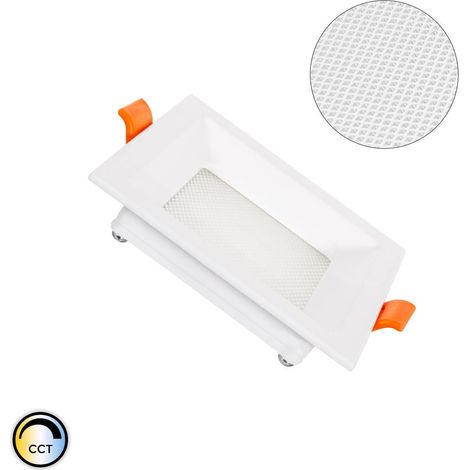 Placa LED 7W Cuadrada CCT Seleccionable Microprismático LIFUD Corte 75x75 mm No Flicker (2700K - 4000K - 6000K) Seleccionable (Cálido-Neutro-Frío) (1/4)