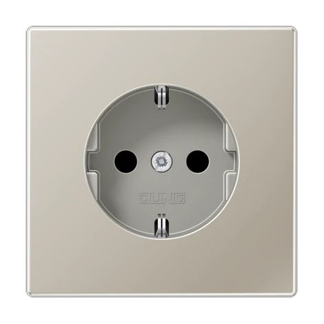 Jung SCHUKO®-Steckdose, 16 A 250 V , Schraubklemmen, Serie LS, Edelstahl ES 1521