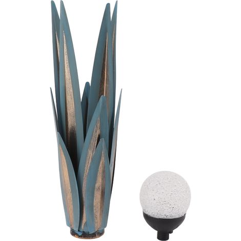 Tequila-Metallskulptur, rustikal und farbenfroh, minimalistisch (1/5)