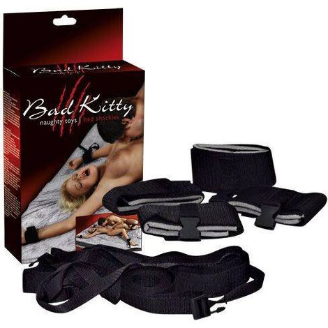 Bad Kitty - Kit de bondage negro para tu pareja (1/4)