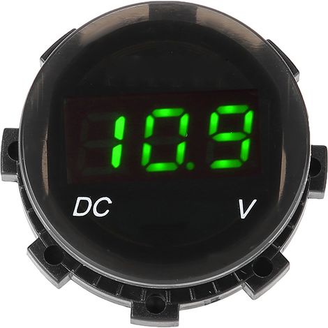 Voltmètre de moto modifié avec affichage numérique LED (vert) (1/5)