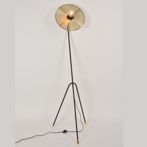 Lampadaire Waterlilly Noir Et Laiton (1/4)