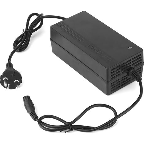 Chargeur de batterie au plomb 24V 1.8A, fiche UE 3 broches pour trottinette électrique et quad, entrée universelle 90-230V (1/5)