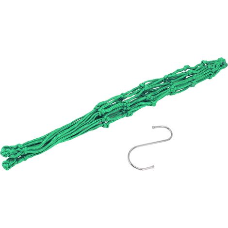 Sac à légumes en filet avec crochet pour volailles, canards et oies (vert) (1/5)