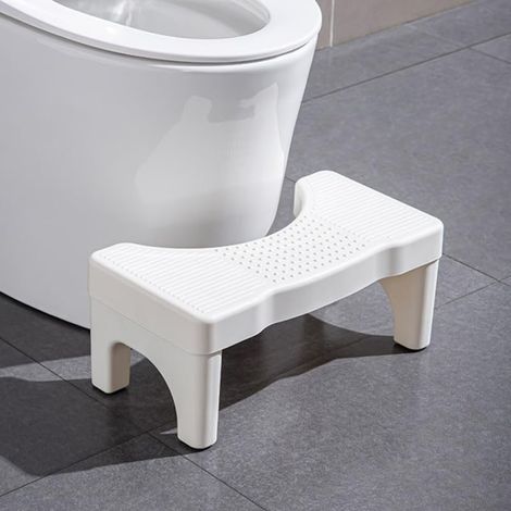 Tabouret De Toilette Physiologique, Marche-Pied Wc Adulte Et Enfant, Repose-Pieds Salle De Bain, Tabouret Accroupi RéGlable En Hauteur, Design Ergonomique Et Facile à Nettoyer (1/5)