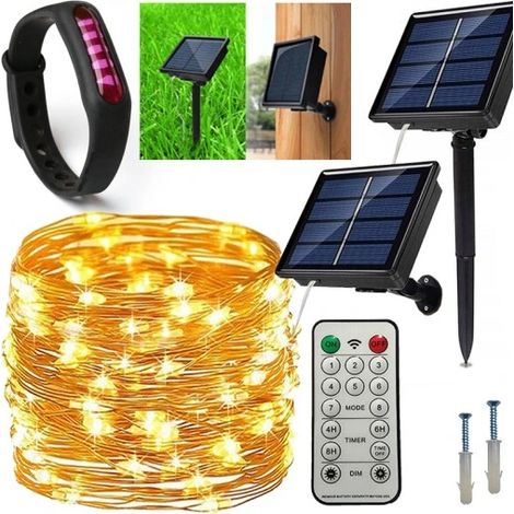 Lampadine a filo 100 LED Solare Ghirlanda da GIARDINO (1/5)