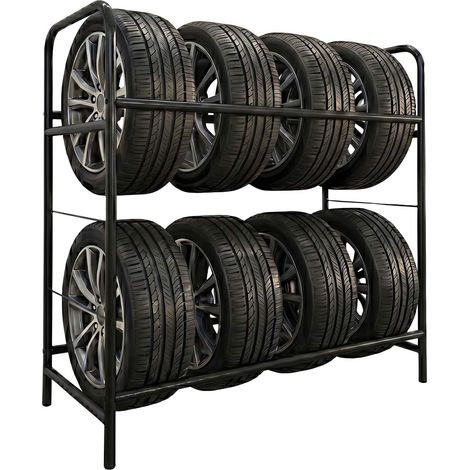 Tire Rack, Sturdy Steel Storage With Floor-Protecting Feet (1/5)